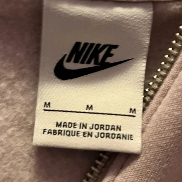 Nike Women's Light Purple Zip-Up Hoodie - Picture 3 of 5